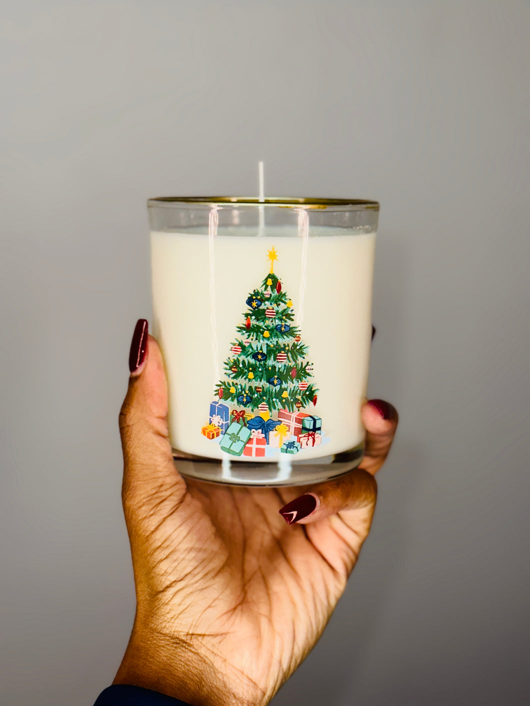 Christmas Tree Candle. 100% Soy Wax Candle.