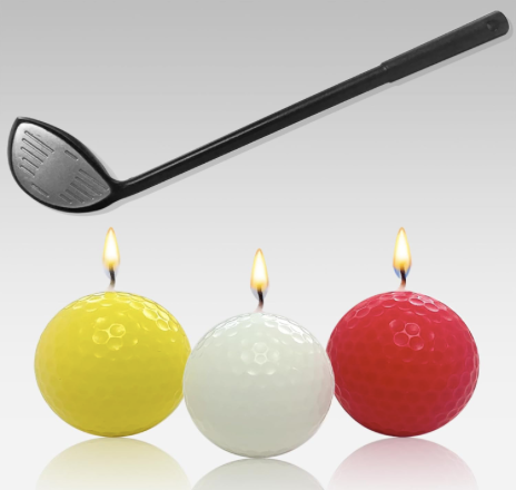 Golf Ball Candles. 100% Paraffin Candle.