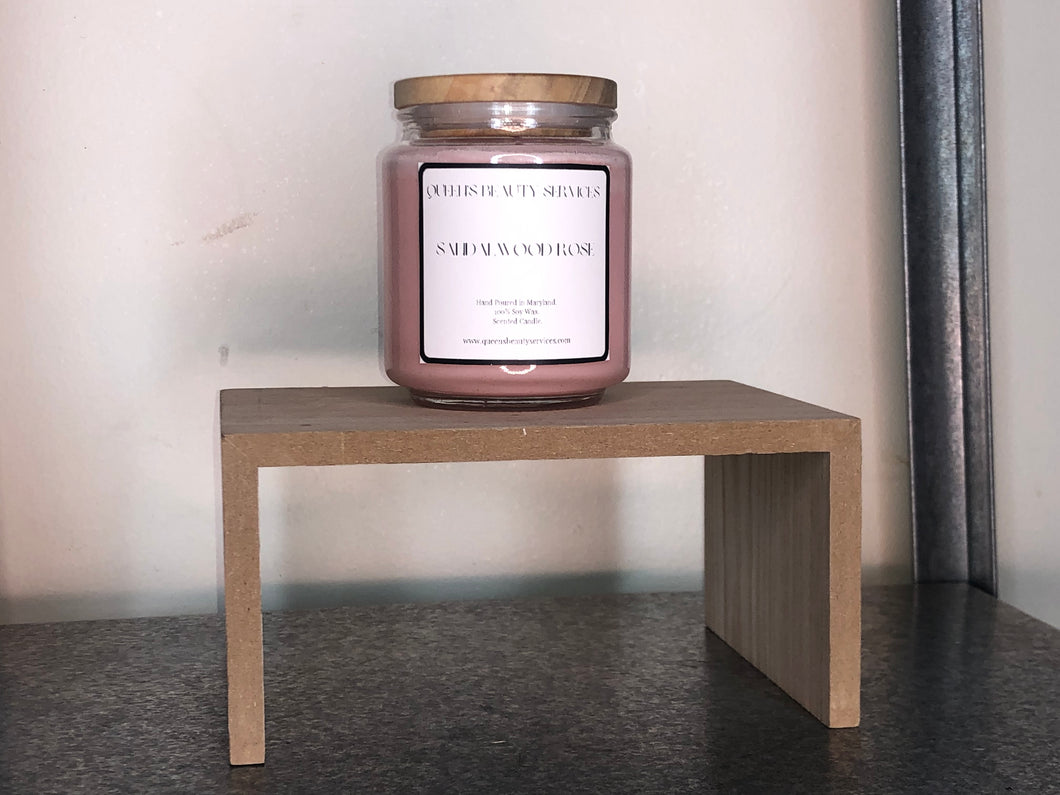 Sandalwood Rose. 100% Soy Candle.